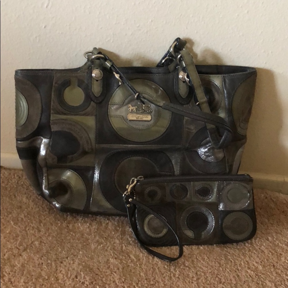 Coach Tote and wristlet